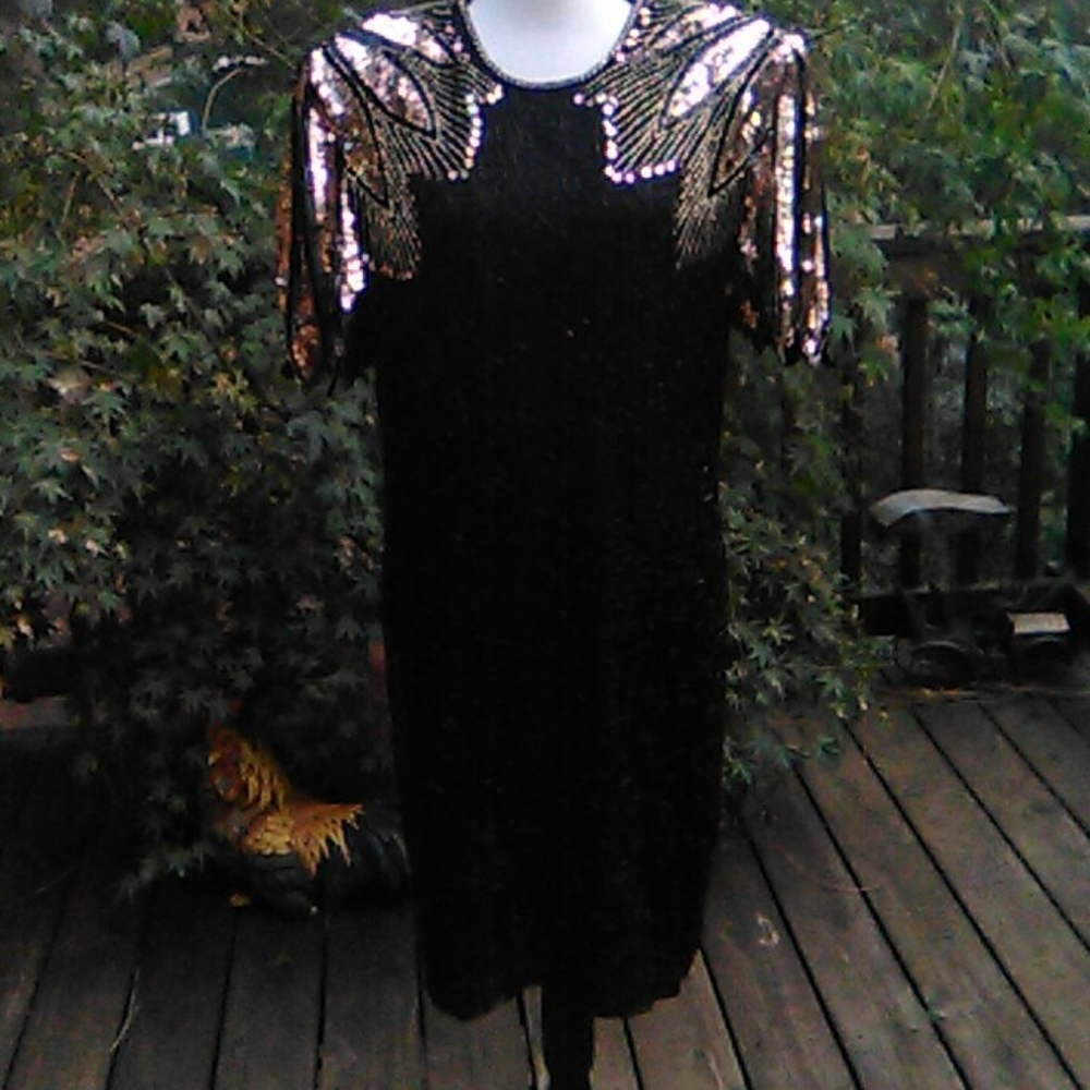 Vintage D'Albert Beaded Evening Dress